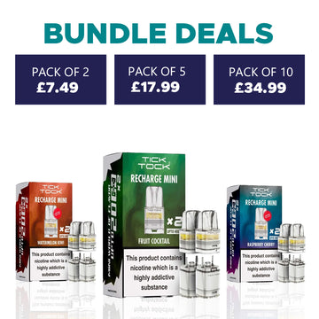 Tick Tock Mini 2000 Prefilled Refill Pods bundle deal